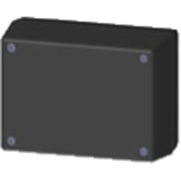 Serpac Enclosure, Box-Lid, Desktop, Plastic, Black, 4.38x3.25x2In, IP40, S Series