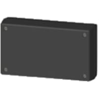 Serpac Enclosure, Box-Lid, Desktop, Plastic, Black, 5.62x3.25x1.5In, IP40, S Series