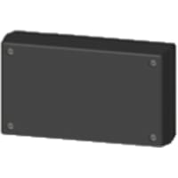 Serpac Enclosure, Box-Lid, Desktop, Plastic, Black, 5.62x3.25x1.5In, IP40, S Series