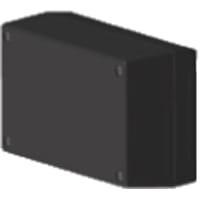 Serpac Enclosure, Box-Lid, Desktop, Plastic, Black, 5.62x3.25x2In, IP40, S Series