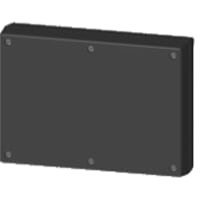 Serpac Enclosure, ABS Plastic, 6.88"L x 4.88"W x 1.50"H, Black