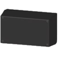 Serpac Enclosure, Box-Lid, Desktop, Plastic, Black, 5.62x3.25x2.5In, IP40, S Series