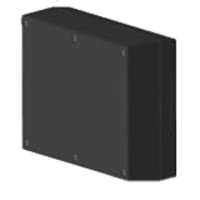 Serpac Enclosure, Box-Lid, Desktop, Plastic, Black, 6.88x4.88x2In, IP40, S Series