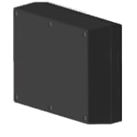 Serpac Enclosure, Box-Lid, Desktop, Plastic, Black, 6.88x4.88x2In, IP40, S Series