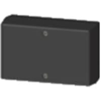 Serpac Enclosure, Box-Lid, Desktop, Plastic, Black, 4.1x2.6x1.5In, IP40, S Series