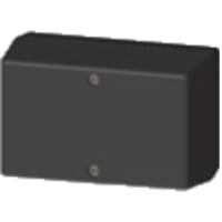 Serpac Enclosure, Box-Lid, Desktop, Plastic, Black, 4.1x2.6x2In, IP40, S Series