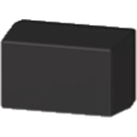 Serpac Enclosure, Box-Lid, Desktop, ABS, UL94HB, Black, 4.1x2.6x2.5 In, IP40, S Series