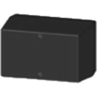 Serpac Enclosure, Box-Lid, Desktop, Plastic, Black, 4.1x2.6x2.5In, IP40, S Series