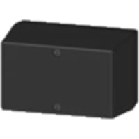 Serpac Enclosure, Box-Lid, Desktop, Plastic, Black, 4.1x2.6x2.5In, IP40, S Series