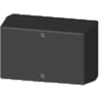 Serpac Enclosure, Box-Lid, Desktop, Plastic, Black, 4.1x2.6x2In, IP40, S Series