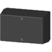 Serpac Enclosure, Box-Lid, Desktop, Plastic, Black, 4.1x2.6x2In, IP40, S Series