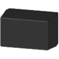 Serpac Enclosure, Box-Lid, Desktop, ABS, UL94HB, Black, 4.1x2.6x2.5 In, IP40, S Series