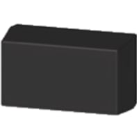 Serpac Enclosure, Box-Lid, Desktop, ABS, UL94HB, Black, 5.62x3.25x2.5 In, IP40, S Series