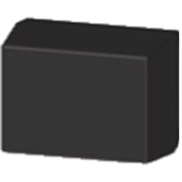 Serpac Enclosure, Box-Lid, Desktop, ABS, UL94HB, Black, 4.38x3.25x2.5 In, IP40, S Series