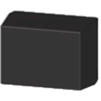 Serpac Enclosure, Box-Lid, Desktop, ABS, UL94HB, Black, 4.38x3.25x2.5 In, IP40, S Series