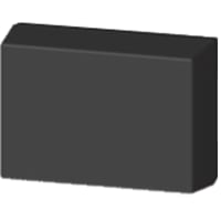 Serpac Enclosure, Box-Lid, Desktop, ABS, UL94HB, Black, 6.88x4.88x2.5 In, IP40, S Series