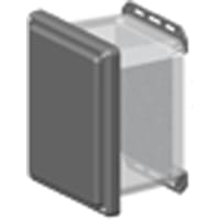 Serpac Enclosure, Flanged, Polycarb, UL94V-2, Gray/Clear, 11.75x9.98x7.45 In, NEMA4, I Series