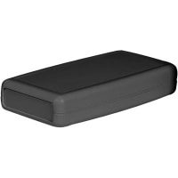 Serpac Enclosure, Clamshell, Handheld, ABS, UL94HB, Black, 7.2x3.65x1.2 In, H Series