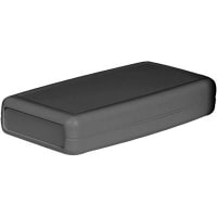 Serpac Enclosure, Clamshell, Handheld, ABS, UL94HB, Black, 7.2x3.65x1.2 In, H Series