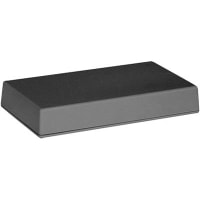 Serpac Enclosure, Box-Lid, Desktop, ABS, UL94HB, Black, 5.62x3.25x0.9 In, IP40, S Series