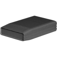 Serpac Enclosure, Clamshell, Handheld, ABS, UL94HB, Black, 4.15x2.4x0.85 In, M Series