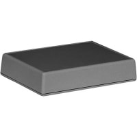 Serpac Enclosure, Box-Lid, Desktop, ABS, UL94HB, Black, 4.38x3.25x0.9 In, IP40, S Series