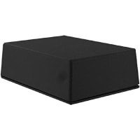 Serpac Enclosure, Box-Lid, Desktop, ABS, UL94HB, Black, 4.38x3.25x1.41 In, IP40, S Series