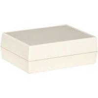 Serpac Enclosure, Box-Lid, Desktop, Plastic, Almond, 4.38x3.25x1.51In, IP40, S Series