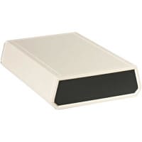 Serpac Enclosure, Clamshell, Desktop, ABS, UL94HB, Almond, 7.12x5x1.62 In, A Series