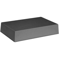 Serpac Enclosure, Box-Lid, Desktop, ABS, UL94HB, Black, 9.5x6.34x2 In, IP40, S Series