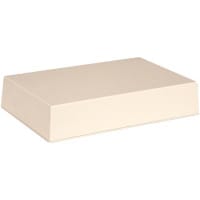 Serpac Enclosure, Box-Lid, Desktop, Plastic, Almond, 9.5x6.34x2In, IP40, S Series