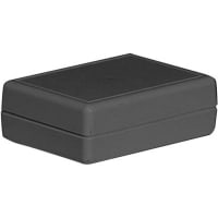 Serpac Enclosure, Clamshell, Handheld, ABS, UL94HB, Black, 2.263x1.613x0.753 In, C-Series