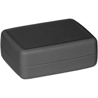 Serpac Enclosure, Clamshell, Handheld, ABS, UL94HB, Black, 2.4x1.85x0.925 In, CH-Series