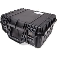 Serpac Protective Equipment Case, 17.3"x14.2"x7.5", W/o Foam, Black