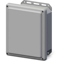 Serpac Enclosure; Industrial; Screw Top Lid- Top Gray Bottom Gray