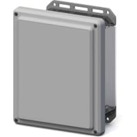 Serpac Enclosure; Industrial; Screw Top Lid- Top Gray Bottom Clear