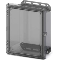 Serpac Enclosure; Industrial; Hinged Screw Top Lid- Top Clear Bottom Clear