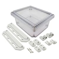 Serpac Enclosure; Industrial; Screw Top Lid- Top Clear Bottom Clear