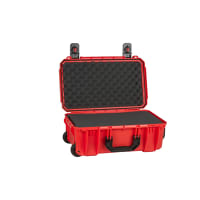 Serpac Wheeled Protective Equipment Case, 21.9"x13.9"x8.9", Foam, Orange