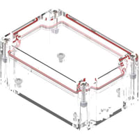 Serpac Enclosure; Box-Lid; Polycarbonate, UL94V-2; Clear; 4.72x1.97x1.38 In; NEMA4