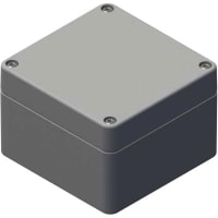 Serpac Enclosure; Box-Lid; Polycarbonate, UL94V-2; Gray; 3.22x3.15x2.17 In; NEMA4