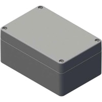 Serpac Enclosure; Box-Lid; Polycarbonate, UL94V-2; Gray; 4.72x1.97x1.38 In; NEMA4