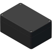 Serpac Enclosure; Box-Lid; Polycarbonate, UL94V-2; Black; 4.72x1.97x1.38 In; NEMA4