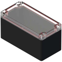 Serpac Enclosure; Instrument; Top Clear BottomBlack