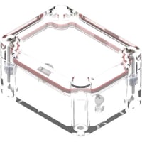 Serpac Enclosure; Box-Lid; Polycarbonate, UL94V-2; Clear; 2.55x1.97x1.38 In; NEMA4