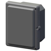 Serpac Hinged Screw Top Cabinent-Gray, Polycarbonate, Nema4, 9.7 X 8.2 X 5.5"