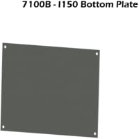 Serpac I150 Aluminum Bottom Panel, 8.1 x 6.2 x .06"