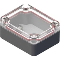 Serpac Watertight Polycarbonate Instrument Enclosure- Clear/Gray, 2.56 x 1.97 x 1.18 in