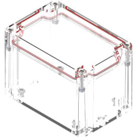 Serpac Watertight Polycarbonate Instrument Enclosure- Clear, 4.72x3.15x3.35"