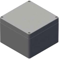 Serpac Watertight Polycarbonate Instrument Enclosure- Gray, 4.72x4.72x2.95"